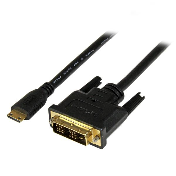 StarTech 2 m mini HDMI-naar-DVI-D-kabel - M/M