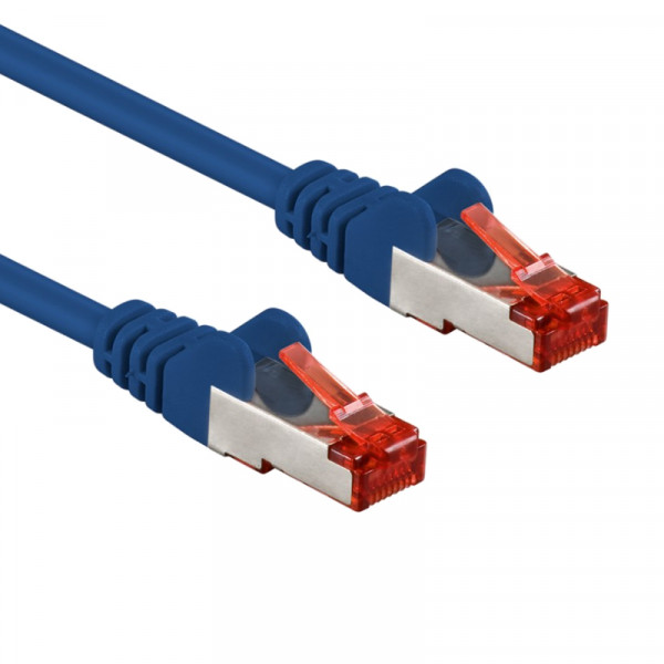 S/FTP CAT6 Gigabit Netwerkkabel - CU - 1,5 meter - Blauw
