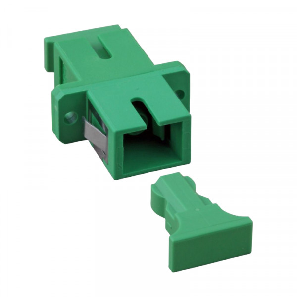 SC Simplex Adapter met plastic behuizing - Groen