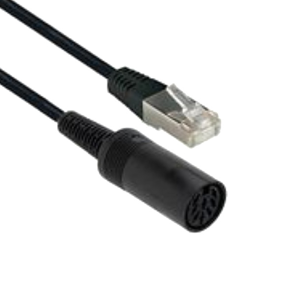 Cavus RJ45 (m) naar 8-pin DIN (v) Kabel - Voor B&O - 0,15 meter - Zwart