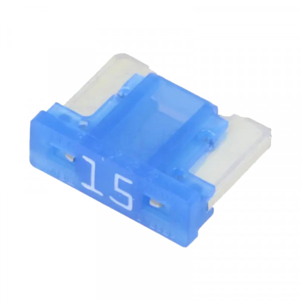 Mini Autozekering 15 Ampere Blauw Low Profile