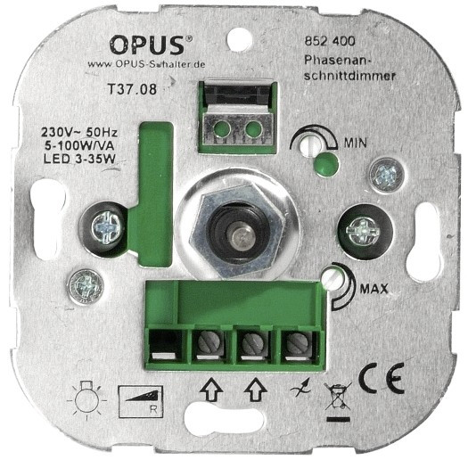 Opus LED, Gloei en halogeenlamp Dimmer 5-100W