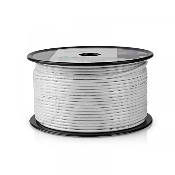 Coax kabel 100dB (dubbel afgeschermd) op rol 100m