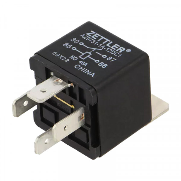 Universeel Auto Relais - 12V - 40A - Zwart