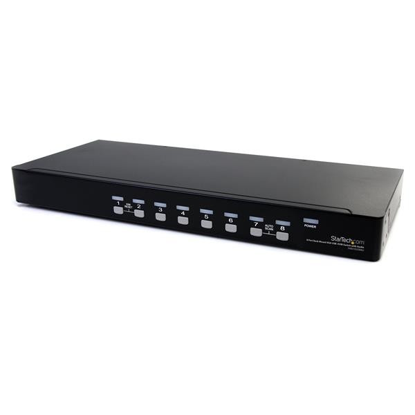 StarTech 8-poort Rack USB VGA KVM-switch met Audio (inclusief Audiokabels)