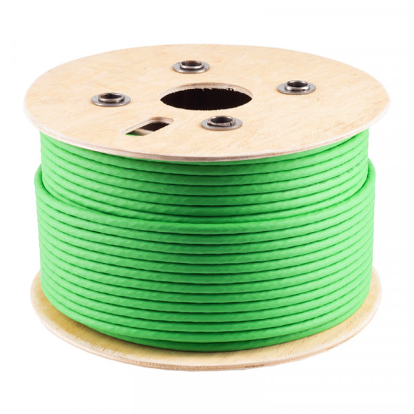 S/FTP CAT8.2 40 Gigabit Netwerkkabel - ProLine - CU - 22AWG - Stug - LSZH - 500 meter - Groen