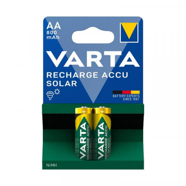 VARTA 2x AA Batterij - Oplaadbaar - Solar - 800mAh