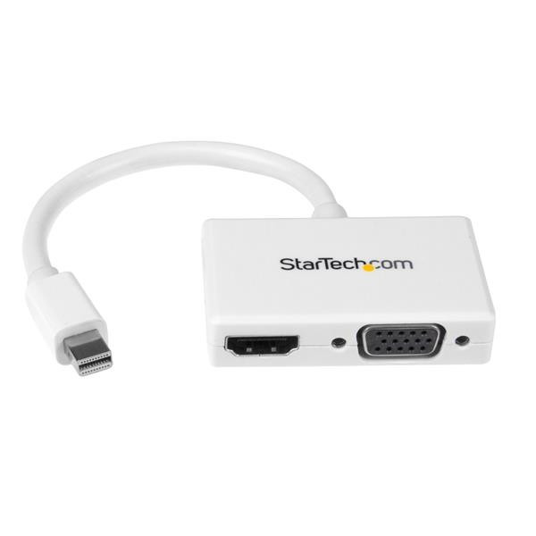 StarTech A/V-reisadapter: 2-in-1 Mini DisplayPort naar HDMI- of -VGA-converter - wit