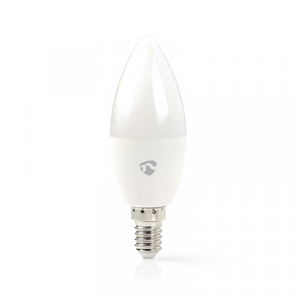 Slimme Wifi E14 LED Filamentlamp - Kaars - 4,9W - Warm- en Koud Wit - 2700K tot 6500K - Wit