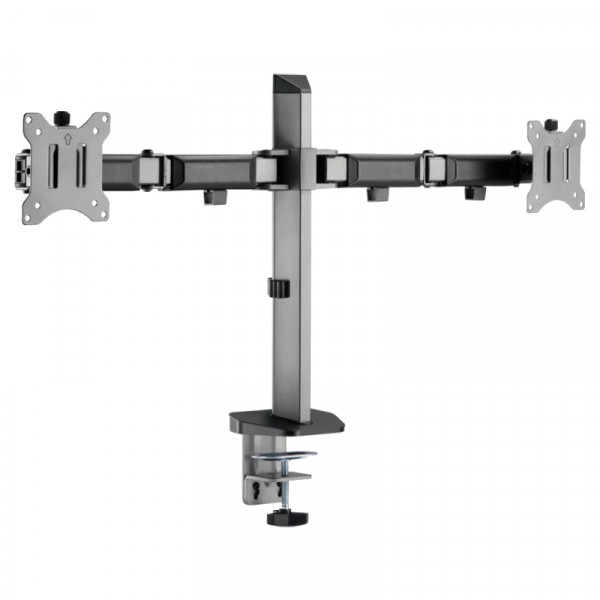 Bureaubeugel voor 2x 17-32 inch scherm - Premium - volledig Verstelbaar - Tot 9kg - Zwart