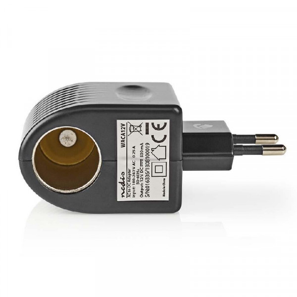 230V naar 12V adapter 0,5A (maximaal 6 watt)