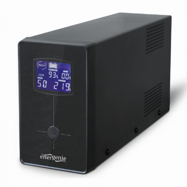 UPS Noodstroomvoorziening - 390W - met AVR-functie - 1x Schuko en 2x IEC C13 - Zwart