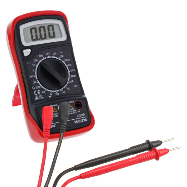 Inline Digitale Multimeter met temperatuur meting