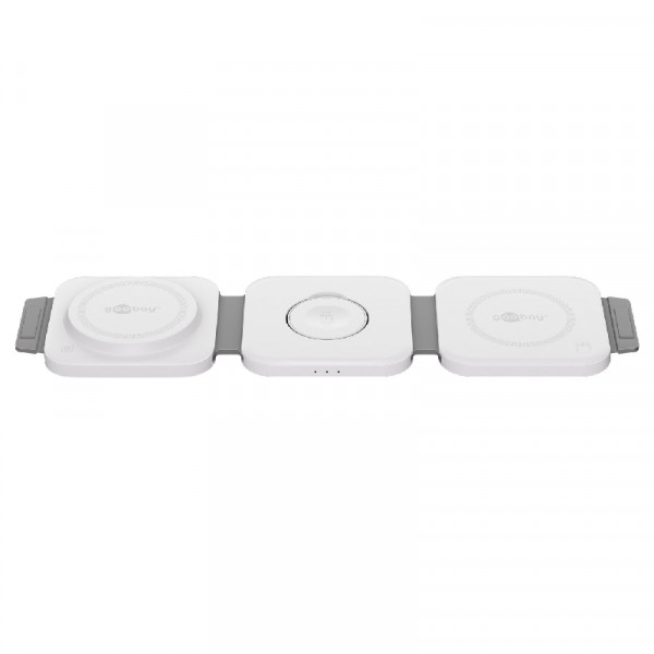 3-in-1 Opvouwbare Draadloze oplader - 15W - Wit