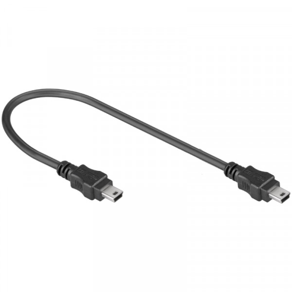 Mini USB B - Mini USB B Aansluitkabel - USB 2.0 - 0,2 meter