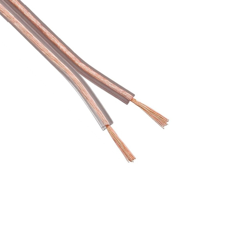 Luidsprekerkabel CCA 2 x 2,5mm2 - Transparant - per meter 74a0e6e32994e6983758830e61d70065