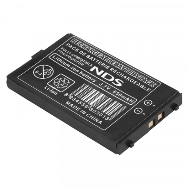 Accu voor Nintendo DS - 3,7V - 850 mAh - Zwart
