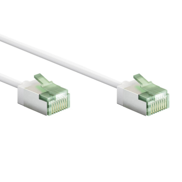FTP CAT8.1 Slimline 40 Gigabit Netwerkkabel - CU - Ultraflex - 5 meter - Wit