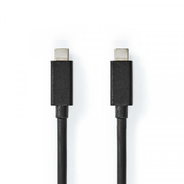 USB-C Kabel - USB 3.2 Gen 2x2 - 100W PD - 1 meter - Zwart