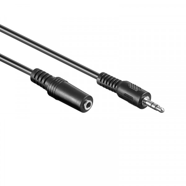 3,5mm Stereo Jack Verlengkabel - 20 meter - Zwart