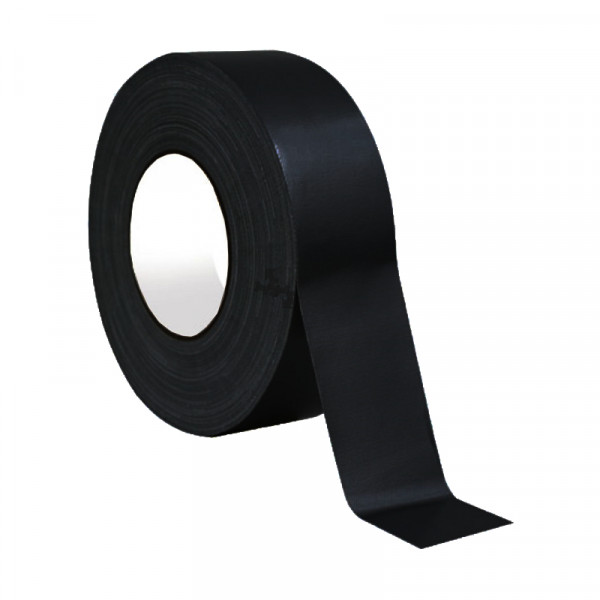 Duct tape - 50mm breed - 25 meter - Zwart