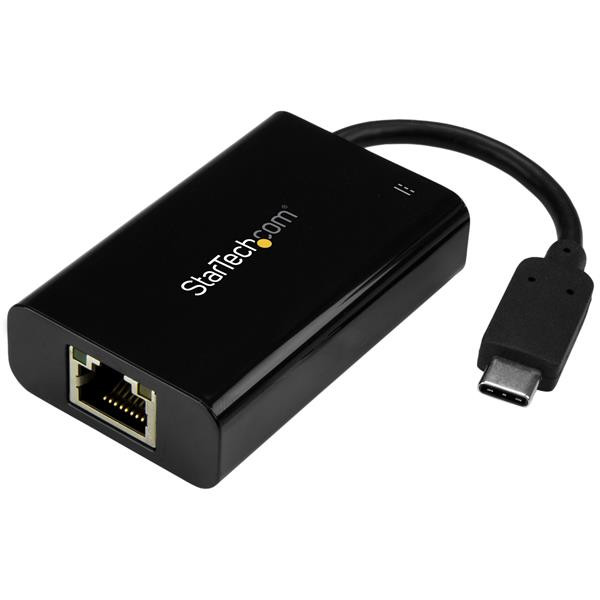 StarTech USB-C naar Gigabit netwerk adapter met Power Delivery 2.0 opladen
