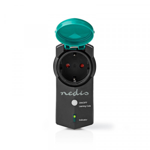 RF Smart Stekker voor Buitengebruik - Met Range Extender - Zwart/Groen - 3680W