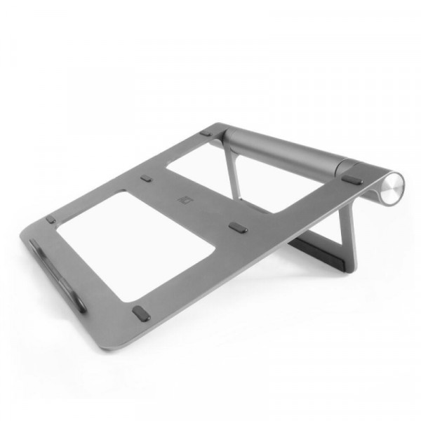 Verstelbare Laptopstandaard - Tot 15,6 inch - Geïntegreerde USB-C Hub - Grijs