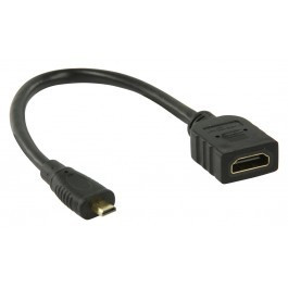 micro HDMI - HDMI female Adapterkabel 20cm