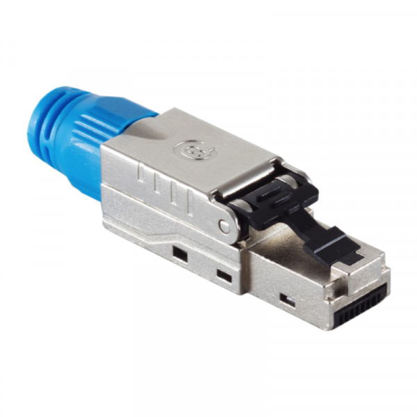 RJ45 Stekker met LSA strook - Schroefbare trekontlasting - CAT8.1 - Per stuk - 8P - STP - Metaal