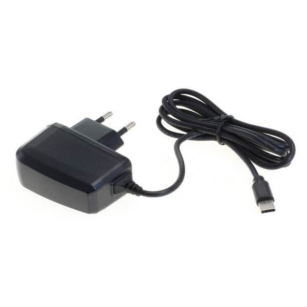 Voedingsadapter - USB-C - 5V - 2A - 10W - 1,1 meter - Zwart