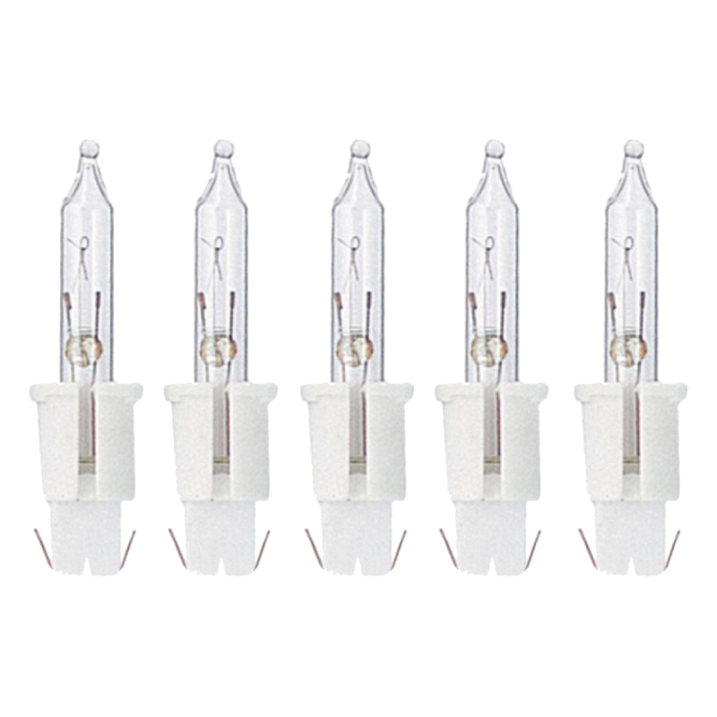 Konstsmide 2661-052 Reservelampen 5 stuk(s) Witte steekfitting 10 V Helder