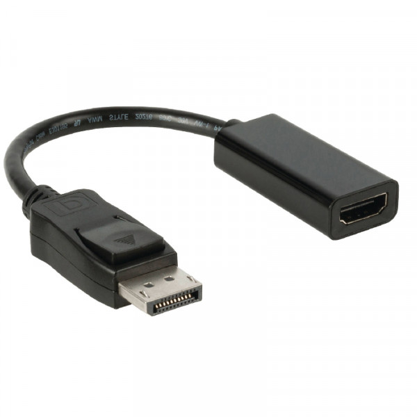DisplayPort v1.1 naar HDMI (v) Verloopkabel - Full HD 60Hz - 0,15 meter - Zwart