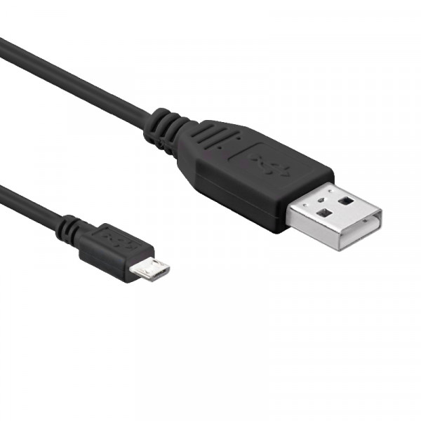 USB-A naar Micro USB-B Kabel - USB 2.0 - 0,2 meter - Zwart