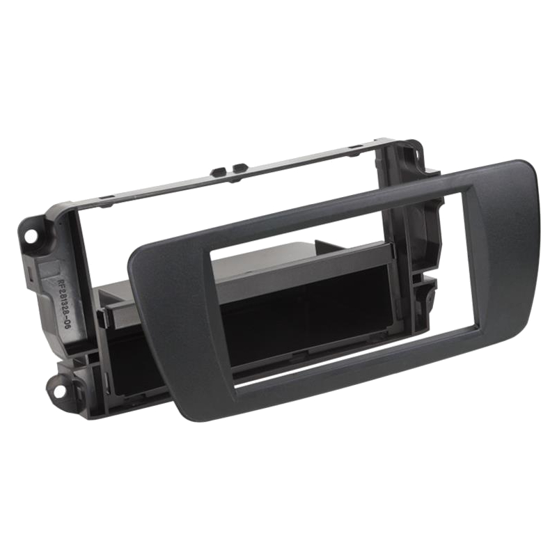 2 Din Radiomontageframe voor Seat Ibiza 6J/6P - Met radiobak - Black Nit (AN1)