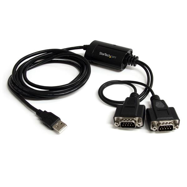 StarTech 2-poort FTDI USB naar RS232 Seriële Adapter Verloopkabel met COM-behoud