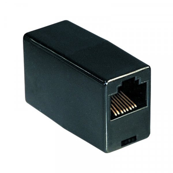 RJ45 Netwerkkabel Koppelstuk - RJ45 (v) - RJ45 (v) - UTP - 8P8C - Zwart