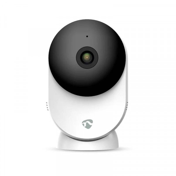 Slimme Wifi Camera voor Binnen - IP Camera op batterij - Full HD - Met Nachtzicht - Wit/Zwart