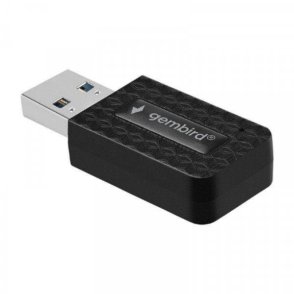 Gembird Wi-Fi USB Adapter - 1300 Mbp/s - 2,4 en 5Ghz - Zwart