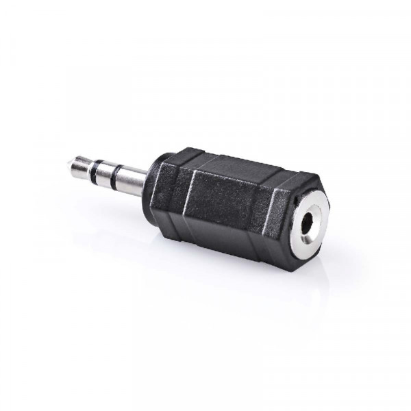 2,5mm (v) - 3,5mm Stereo Jack (m) Adapter - Zwart