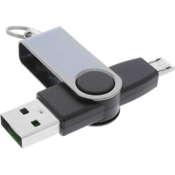 InLine Micro USB naar USB A sleutelhanger