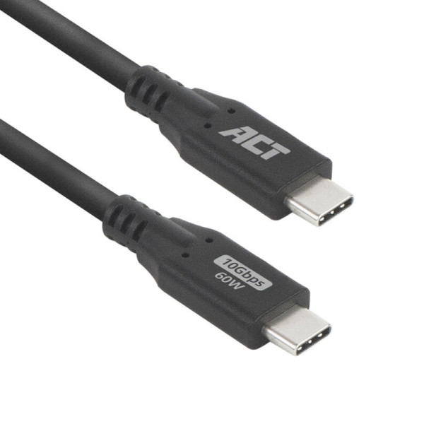 USB-C Kabel - USB 3.2 Gen 2 - 60W laden - Premium - 3 meter - Zwart