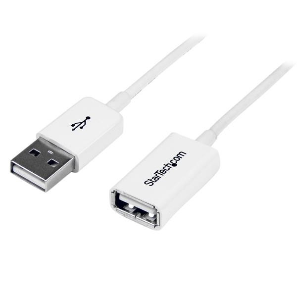 StarTech 2 m witte USB 2.0-verlengkabel A-naar-A - M/F