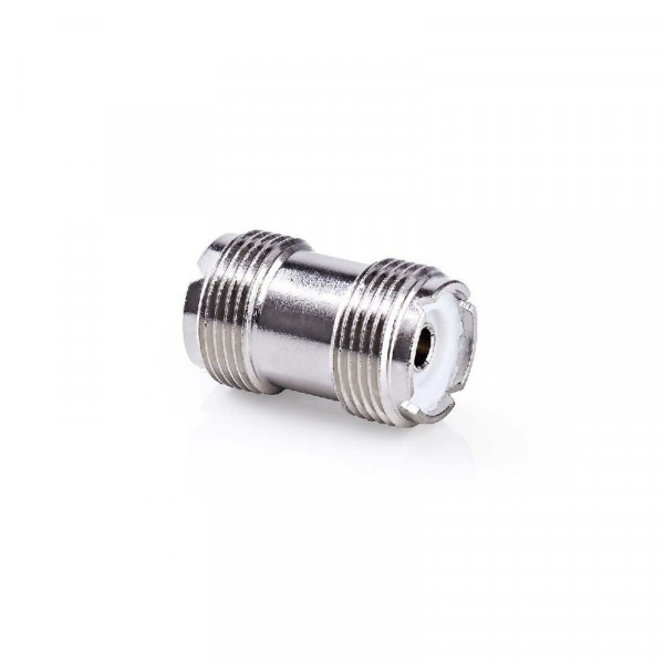 Antenne Adapter PL259 Female - PL259 Female Zilver