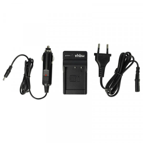 Accu oplader voor Casio NP-130 - Met 12V plug - Zwart