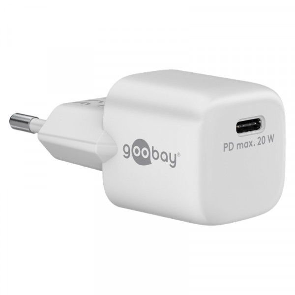 USB-C Oplader - 20W - PD - GaN - Nano - Wit