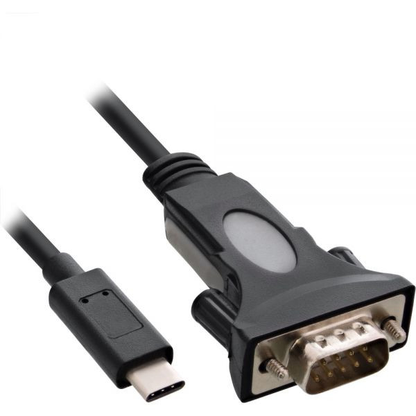 USB C naar Serieel 1,8 meter Zwart