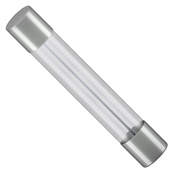 Glaszekering - 2 Ampere - 6,3 x 32mm - Traag - 10 stuks