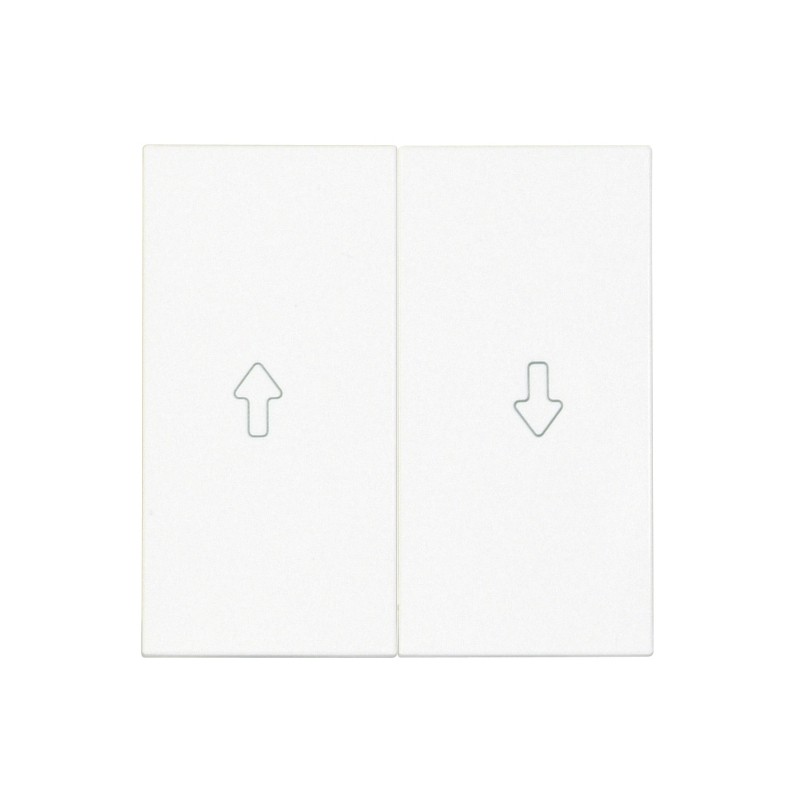 Opus 55 bedieningselement voor mechanische zonwering/rolluik (puls)schakelaar polarwit