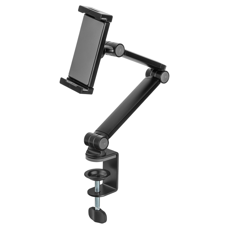 Full motion bureaubeugel voor Smartphones en Tablets - Klemmontage - 4,7 tot 12,9 inch - Tot 1kg - Z